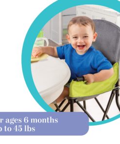 Alternative view of Summer Infant Pop ‘n Sit Portable Highchair, Green - Portable Highchair For Indoor/Outdoor Dining – Space Saver High Chair with Fast, Easy, Compact Fold, For 6 Months – 45 Pounds