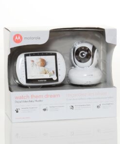 Motorola MBP36S Remote Wireless Video Baby Monitor with 3.5-Inch Color LCD Screen, Remote Camera Pan, Tilt, and Zoom 1-Camera 37 81p4EWHN62L