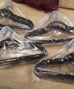 Home-it Premium Velvet Hangers 50 Pack - Ultra Thin Black Suit Hangers Non Slip - Heavy Duty Clothes Hangers for Closet, Shirt Pants, Hook Swivel 360 44 81p4VimnYL