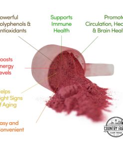 COUNTRY FARMS Super Reds, Energizing Polyphenol Superfood, 48 Super Fruits and Berries, Powerful Antioxidants and Polyphenols, Supports Energy, 20 Servings, Mixed Berry Flavor 20 Servings (Pack of 1) 22 81p5HBC9v2L