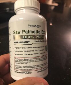 Superior Labs — Saw Palmetto Extract NonGMO, Non Synthetic— 300 mg Dosage, 120 Vegetable Capsules — Supports Urinary Tract Flow & Frequency 31 81p5bmkL4yL