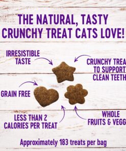 Wellness Kittles Crunchy Natural Grain Free Cat Treats, Salmon & Cranberry, 2-Ounce Bag 2 Ounce (Pack of 1) 24 81p5yL2xUrL