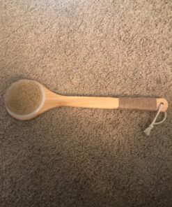 Chikoni Dry Bath Body Brush Back Scrubber with Anti-Slip Long Wooden Handle, 100% Natural Bristles Body Massager, Perfect for Exfoliating, Detox and Cellulite, Blood Circulation, Good for Health 36 81p6Hex9lcL