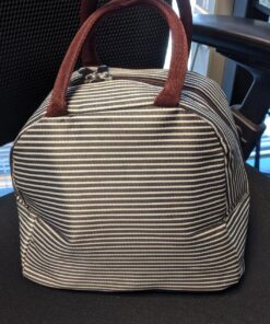 BALORAY Lunch/Tote Bag for Women Lunch Box Insulated Lunch Container Black white stripes M 35 81p703ZgbiL