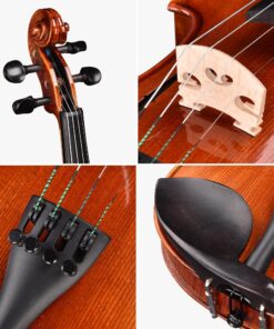Vif Full Size 4/4 Violin Handmade Stradivari 1721 Copy German Style Fiddle Case Bow Music Hobby with Bag 4/4 & Polishing 25 81p744QbPpL 1