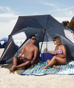 Sport-Brella Super-Brella SPF 50+ Sun and Rain Canopy Umbrella for Camping, Beach and Sports Events (8-Foot, Blue) 25 81p796hCnYL