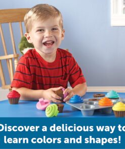 Learning Resources Smart Snacks Shape Sorting Cupcakes,17 Pieces, Ages 18 Months+, Fine Motor, Color & Shape Recognition Single 27 81p8ce H2JL