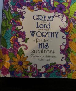 "Be Still" Inspirational Adult Coloring Therapy Featuring Psalms 58 81p90CfA oL