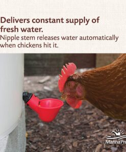 Harris Farms 1000310 Cup-A-Water, 4 Gallon Poultry Drinker, RED 10 81pA G13U2L