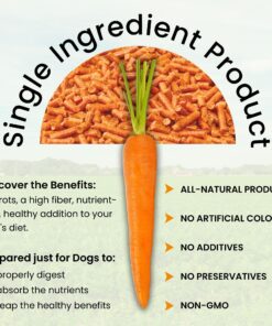 Olewo Original Carrots for Dogs – Fiber for Dogs Keep Poop Firm, Digestive Dog Food Topper, Skin & Coat Support, Dehydrated Whole Food Dog Multivitamin, Gut Health for Dogs, 2.2 lbs 2.2 Pounds 24 81pAw7bYOHL