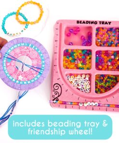 Just My Style My Very Own Jewelry Studio, Personalized Bracelet Making Kit With 1700+ Beads, Bead Kit Great for On-The-Go, Travel DIY Custom Accessories for Ages 6, 7, 8, 9 Jewelry Studio (Case) 17 81pBHQ931KS