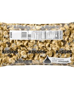 Alternative view of HERSHEY'S KISSES Milk Chocolate with Almonds Candy Bulk Bag, 66.7 oz