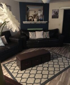 Badger Basket Kid's Padded Toy Storage Bench with Cushion and Three Fabirc Bins - Espresso Espresso/Espresso 30 81pCJMbDpLL