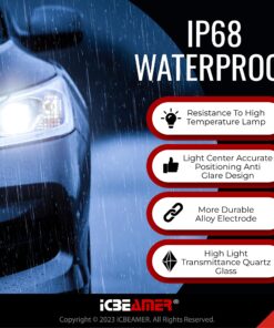 ICBEAMER 8000K D2S D2C D2R Xenon Factory HID Direct Replacement for 66040 66240 85122 OEM Headlight low beam Color Light Blue bulb D2S/D2R 26 81pCRD5U8QL