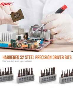 Hi-Spec 38pc Electronics Repair & Opening Tool Kit Set for Laptops, Phones, Devices, Computer & Gaming Accessories. Precision Small Screwdrivers with Pry Tools 38 Piece 9 81pCjh6WlWL