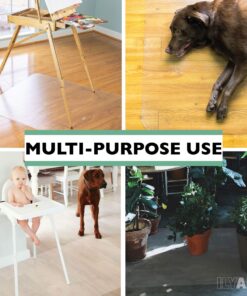 Ilyapa Office Chair Mat for Hard Floors 36" x 48" Heavy Duty Clear, PVC Chair Mat for Hardwood and Tile Floors, Protective Floor Mat for Home or Office 36 x 48 inches 23 81pDfTKP1fL