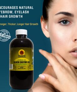 Tropic Isle Living Jamaican Black Castor Oil - Plastic PET Bottle 8oz | For Hair Growth Oil, Skin Conditioning, Eyebrows & Eyelashes, Scalp and Nail Care 32 81pEAeniNOL