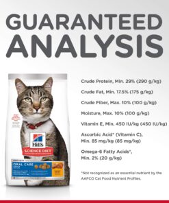 Hill's Science Diet Dry Cat Food, Adult, Oral Care, Chicken Recipe, 7 lb. Bag 7 Pound (Pack of 1) 28 81pEFbavTcL