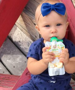 ChooMee SoftSip Food Pouch Top | Baby Led Weaning | No Spill Flow Control Valve, Protects Childs Mouth, 100% Silicone, BPA Free | Swirl Colors, 4 CT 21 81pERx1aPTL