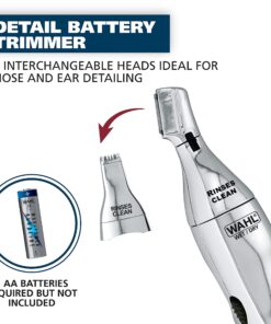 Wahl Clipper Home Barber Kit Electric Corded Clipper and Battery Touch Up Trimmer & Personal Groomer, 30 Piece Kit for Haircutting at Home – Model 79524-3001P 20 81pGn yuL