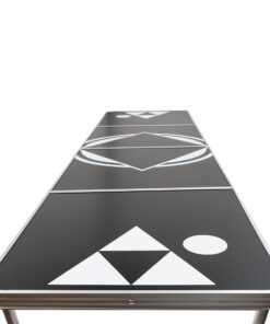 8' Beer Pong Table - Lightweight & Portable with Carrying Handles by Red Cup Pong (Black) 11 81pHIo6XJFL