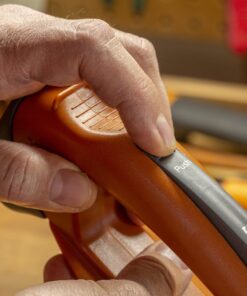 Smith’s 50603 Handheld Lawn Mower Blade Sharpener - Oversized Handle & Large Safety Guard - Durable Plastic - Easy to Use - Wire Cleaning Brush - Preset Carbide Blade - Gardening Lawn Care Tools 14 81pKmBU4UZL