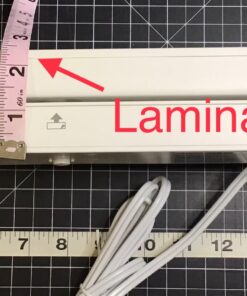 Amazon Basics 12-Inch Thermal Laminator Machine with Rapid Warm-Up (1 min), 20 Assorted Laminating Pouches Included, White 38 81pLUZPN AL