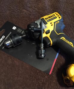 NEIKO 20754A 3/8” Drill Chuck Adapter | Chuck Drill for Impact Drivers with 1/4 Inch Quick Change Shank | Drill Converter Includes 1/2-Inch Adapter for Impact Guns | Hex to Chuck Drill Bit Adapter Hex to Chuck Adapter Keyed 34 81pM0tK9yvL