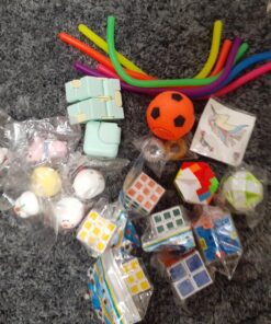 PP PHIMOTA Sensory Toys Set 55 Pack, Stress Relief Fidget Hand Toys for Adults and Kids, Sensory Fidget and Squeeze Widget for Relaxing Therapy - Perfect for ADHD Add Anxiety Autism 34 81pMTbO0KQL