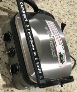 Cuisinart Griddler Gourmet, 5 Functions in 1 Unit: Contact Grill, Panini Press, Full Grill, Full Griddle, and Half Grill/Half Griddle 13 81pOAUXGl0L
