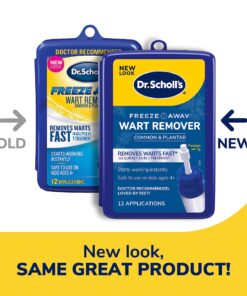 Dr. Scholl's Freeze Away® WART Remover, 12 Applications // Doctor-Proven Freeze Therapy to Remove Common and Plantar Warts Fast, 12 Treatments 15 81pObogsokL