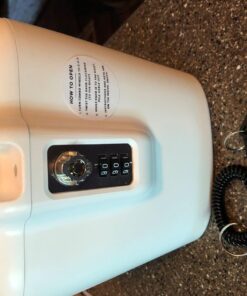 SAFEGO Portable Indoor/Outdoor Lock Box Safe with Key and Combination Access (White) White 50 81pOch0633L