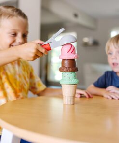 Melissa & Doug Scoop and Stack Ice Cream Cone Magnetic Play Set, Multicolor - Pretend Food, Ice Cream Toy For Toddlers And Kids Ages 3+. 25 81pPdk39VL 2