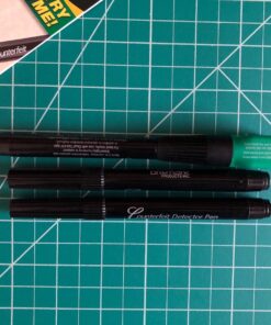 Dri Mark Dual Test - The Original Smart Money Pen with UV LED Cap Counterfeit Detector System - Plus 2 Free Detector Pens - Money Loss Prevention - Fraud Protection, Black, 3 Count (Pack of 1) 48 81pTnjPFUIL