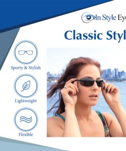 In Style Eyes Lovin Mawi Wrap Around Bifocal Sunglasses, Rimless Reading Glasses with UV Protection - Polarized Lens - Tortoise - 2.0x 2.0 x 11 81pU4OfRZuL