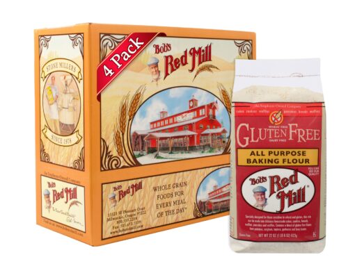 Bob's Red Mill Gluten Free All Purpose Baking Flour, 22 Oz (4 Pack) 1.37 Pound (Pack of 4) Regular