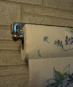 iDesign Steel Versatile Wall Mount Paper Towel Holder The York Lyra Collection, 15.3" x 5.2" x 2", Chrome 15.3" x 5.2" x 2" 33 81pV MAV9iL