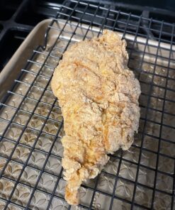 COOK'S CHOICE XL Original Better Breader Batter Bowl- All-in-One Mess Free Breading Station Tray for at Home or On-the-Go - Pour in Seasoning, Add Meat or Vegetables of Choice, & Just Shake 31 81pV2QS7RbL 1