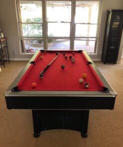 Hathaway Maverick 7-Foot Pool and Table Tennis Multi Game with Red Felt and Blue Table Tennis Surface. Includes Cues, Paddles and Balls 40 81pV2djDhHL