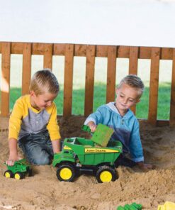 TOMY John Deere 15" Big Scoop Dump Truck with Sand Tools, Brown/a Retail Packaging 9 81pV6WdVdL