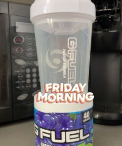 G Fuel Faze Rug Energy Powder, Sugar Free, Clean Caffeine Focus Supplement, Water Mix, Sour Blue Raspberry Flavor, with Focus Amino, Vitamin + Antioxidants Blend - 10.44 oz (40 Servings) 34 81pVc1nGIGL