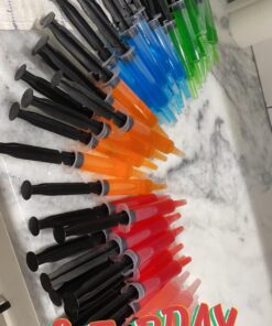 Jello Shot Syringes - 50 Pack 20ml Black Jello Plastic Injectors Shot Glass Individually Wrapped - Party Supplies for Birthday, Bachelorette, Halloween and NYE Party (Black) 18 81pW2TBXQkL