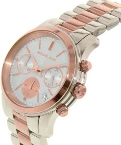 Michael Kors Runway Chronograph Blue Dial Two-Tone Ladies Watch MK6166 4 81pWR599FDL