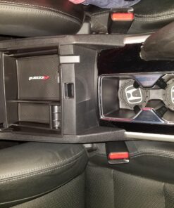 Vesul Center Console Armrest Storage Box Compatible with Honda Accord Sedan 2013 2014 2015 2016 2017 ABS Tray Insert Organizer Glove Pallet Black 2013-2017 Accord 53 81pY0EsXTL