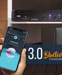 Alternative view of Pyle Professional Audio Bluetooth Power Amplifier - 2-Channel Rack Mount Bridgeable, LED Indicators, Shockproof Binding Posts, Cooling Fans 1000 Watt - Pyle PTA1000 1000W Basic