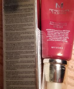 MISSHA M Perfect BB Cream No.23 Natural Beige for Light with Neutral Skin Tone SPF 42 PA +++ 1.69 Fl Oz - Tinted Moisturizer for face with SPF 1.69 Fl Oz (Pack of 1) No.23 (Natural Beige) 57 81pZK7NuXZL