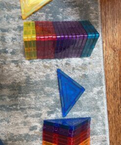 PicassoTiles 100 Piece Set 100pcs Magnet Building Tiles Clear Magnetic 3D Blocks Construction Playboards, Creativity Beyond Imagination, Inspirational, Recreational, Educational Conventional 62 81pbHatg5TL