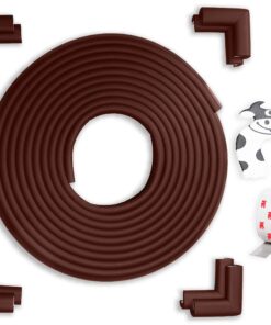 Bebe Earth Baby Proofing Edge and Corner Guard Protector Set, 20.4 ft, Coffee Brown 20 Feet + 8 Corners 34 81pcDE6SzgL
