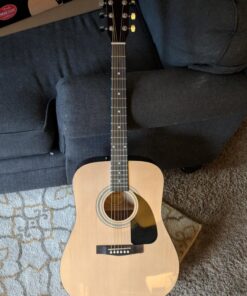 Fender FA-125 Acoustic Guitar - Natural Bundle with Gig Bag, Tuner, Strings, Strap, Picks, Austin Bazaar Instructional DVD, and Polishing Cloth Bundle w/ Gig Bag 50 81pcoEtIOhL