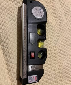 Laser Level Line Tool, Qooltek Multipurpose Cross Line Laser 8 feet Measure Tape Ruler Adjusted Standard and Metric Rulers for hanging pictures 59 81pdczKOTQL